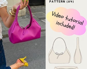 Geometrische Schultertasche – Schnittmuster | Moderne Alltagstasche (PDF-Schnittmuster)