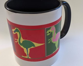 Flamingosaurus 4 Designs (including original) 12 oz Mug