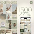 1500 Yoga Instagram Template Bundle: Yoga Studio & Instructor Social Media (Canva) product logo