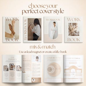320-Page Coaching Workbook & Worksheet Template: Ebook Lead Magnet (Canva)