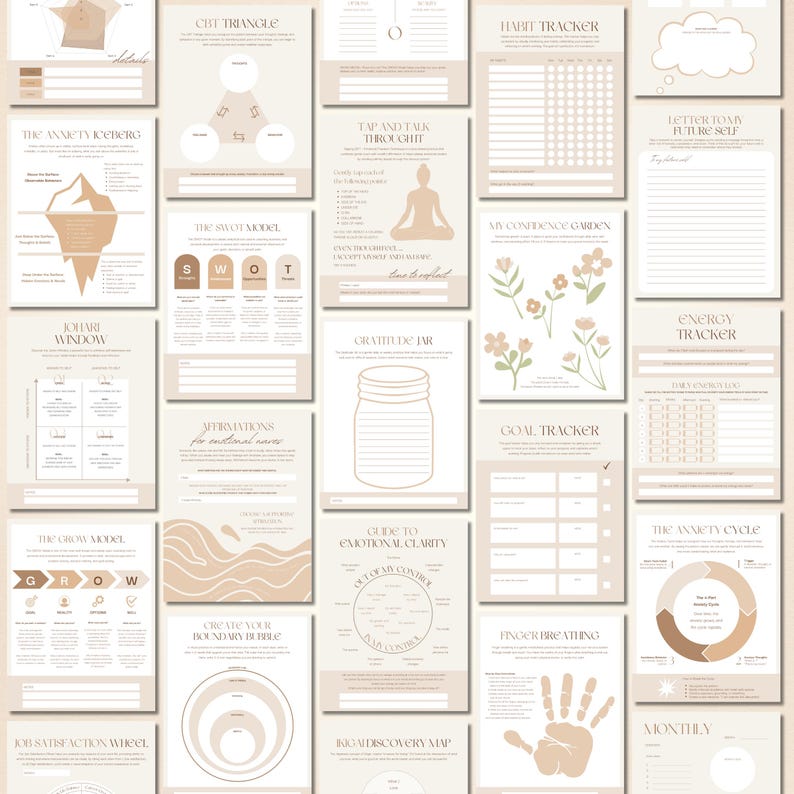 320-Page Coaching Workbook & Worksheet Template: Ebook Lead Magnet (Canva)