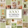 1000 Nutrition Coach Instagram Templates: Nutritionist & Health Social Media Content (Canva)