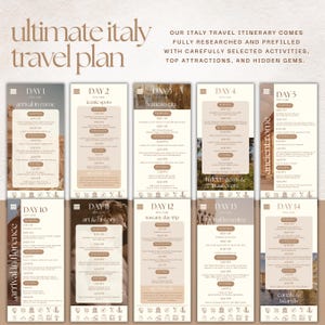 Itinerary Template
Weekend Itinerary
Travel Itinerary
Travel Guide
Travel Organizer
Travel Planner
Travel Social Media
Holiday Planner
Trip Itinerary Italy
Travel Agent Marketing
Vacation Planner
Canva Templates
Digital Itinerary