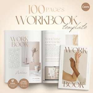Coaching Workbook Template: Ebook Lead Magnet, Course Creator (100+ Pages, Canva)