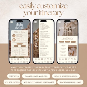Itinerary Template
Weekend Itinerary
Travel Itinerary
Travel Guide
Travel Organizer
Travel Planner
Travel Social Media
Holiday Planner
Trip Itinerary Italy
Travel Agent Marketing
Vacation Planner
Canva Templates
Digital Itinerary