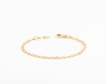 Gender Neutral Baby Bracelet in 14K Gold Fill – Personalized Kids Jewelry, Baby Boy or Girl Bracelet, Sweet Baptism Gift