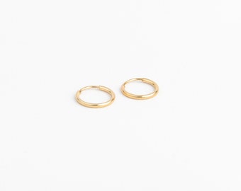 14k Gold Hoops | Hypoallergenic Earrings | Kids Earrings | Gold Hoops | Baby Earrings | Girls Gold Earrings by Danita Apple