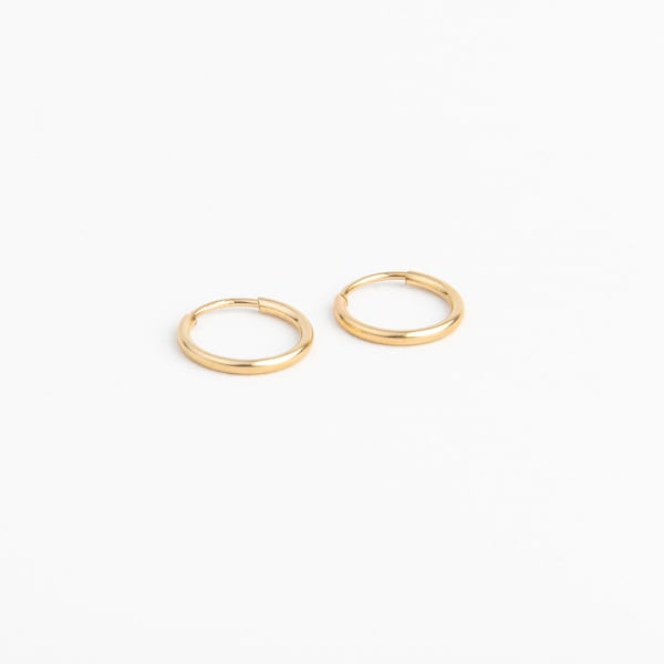 14k Gold Hoops | Hypoallergenic Earrings | Kids Earrings | Gold Hoops | Baby Earrings | Girls Gold Earrings by Danita Apple