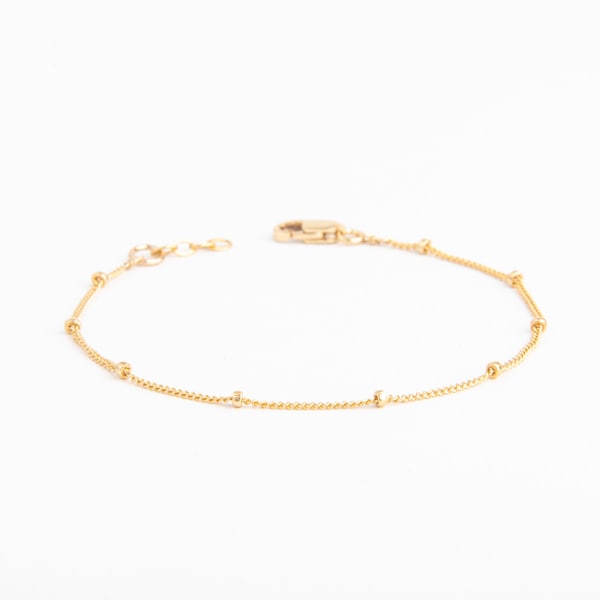 Satellite Baby Bracelet in 14k Gold Fill | Kids Bracelet 14k Gold Filled | Bead Gold Bracelet | Danita Apple Jewelry