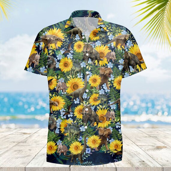 sunflower button up shirt