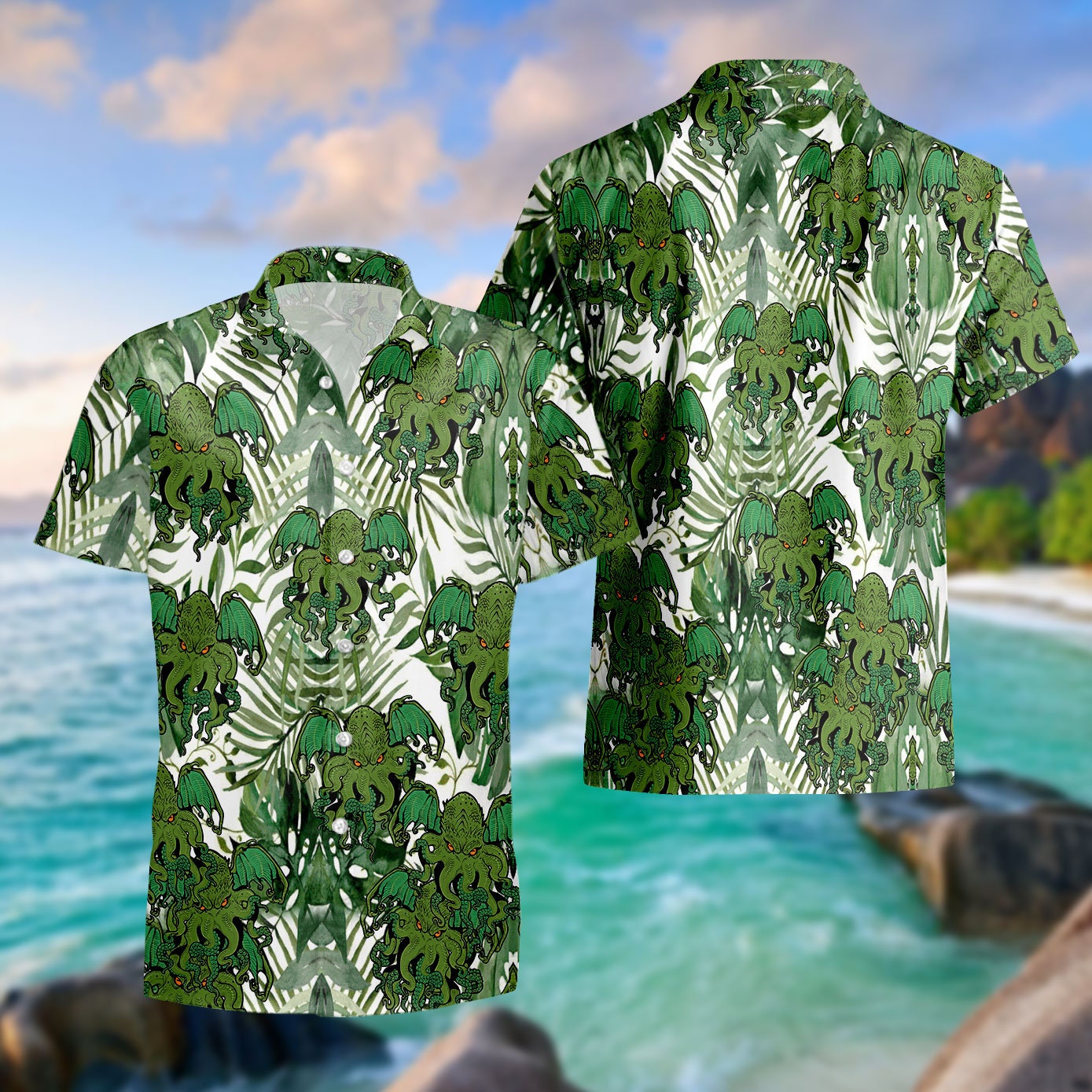 Discover Cthulhu Tropical Hawaiian Shirt