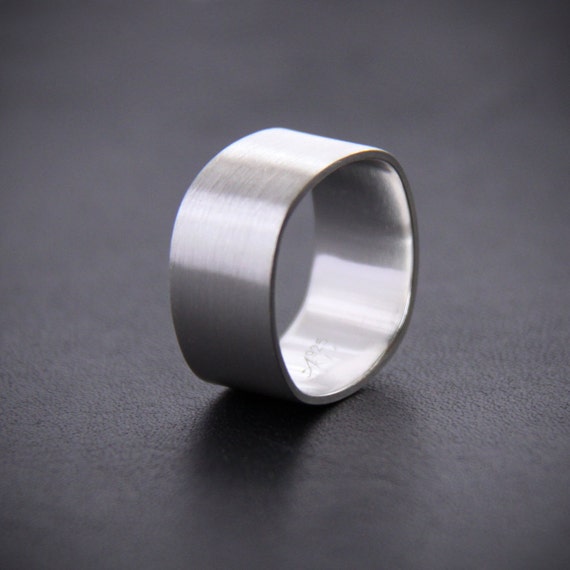 Wide Sterling Silver Ring for Men or for Women, Unisex Silver Ring