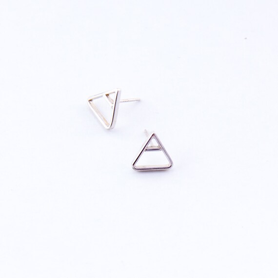 NILE SILVER PETITE POST EARRINGS main image 1