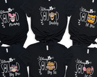 Personalized Disney Cruise Squad Shirt, Disney Family Cruise Trip, All Characters Disney Cruise Shirt, Cruise Group Trip 100832