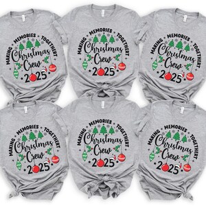 Family Matching Christmas Tshirt, Christmas Crew 2025 Shirt, Family Christmas 2025 Shirt, Christmas crew matching shirts, 400116