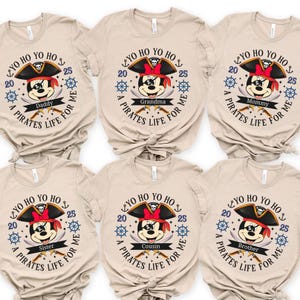 Custom Disney Pirates Family cruise Shirts, Disney Pirates of Caribbean Shirt, Pirate T-shirt, Mickey and Minnie Disney Cruise Shirt, 400203