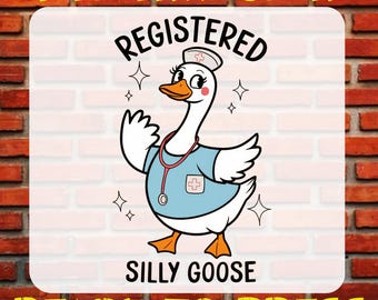 Registered Silly Goose Dtf, Funny Nurse T Shirt Printing, Ready To Press, Iron On