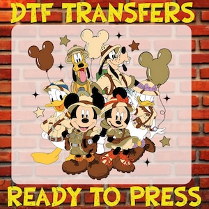 Animal Kingdom Dtf Transfer, Safari Disney Ready To Press, Animal Kingdom Heat Transfer, Animal Kingdom Iron On, Animal Kingdom Heat Press