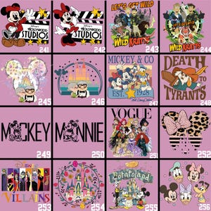 Disney Dtf Transfers Ready To Press, Matching Shirts Iron On, Disney Trip image 17
