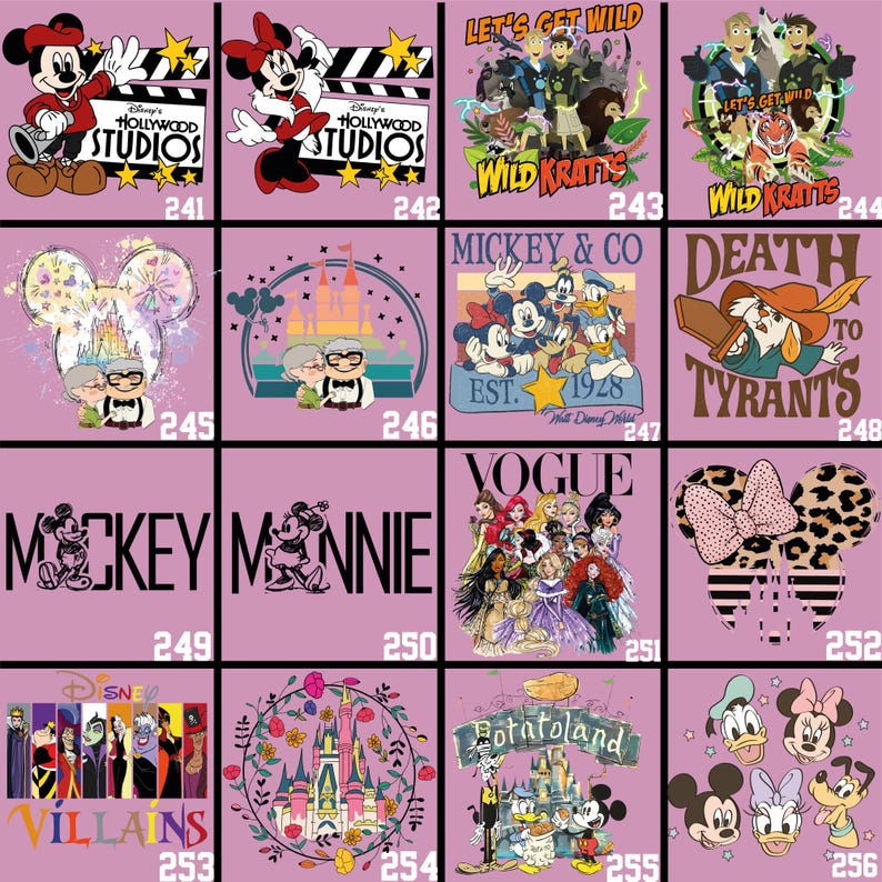 Disney Dtf Transfers Ready To Press, Matching Shirts Iron On, Disney Trip image 17