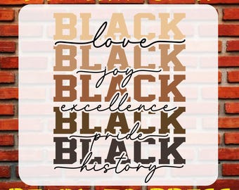 Black History Month Ready To Press Dtf Transfers, Heat Transfers, African American, Juneteenth