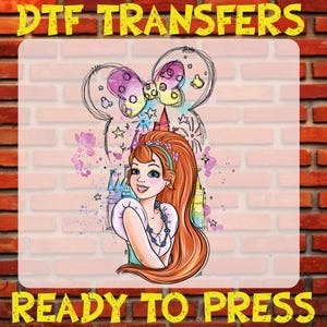 Princess Giselle Dtf Ready To Press, Disney Princess Giselle Dtf Transfer, Princess Giselle Heat Transfer, Princess Giselle Iron On Decal