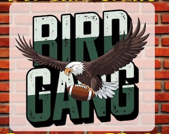 Bird Gang Eagles Football DTF Transfer: Retro Philly Shirt