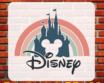 Retro Disney Castle DTF Transfer, Ready To Press, Magical Kingdom Iron On