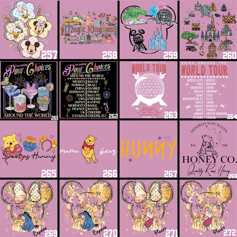 Disney Dtf Transfers Ready To Press, Matching Shirts Iron On, Disney Trip image 18