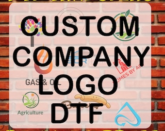 Custom Company Logo Dtf Transfer, Ready To Press, Personalized T Shirt Printing, Iron On