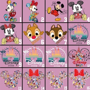 Disney Dtf Transfers Ready To Press, Matching Shirts Iron On, Disney Trip image 2