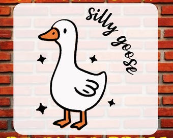 Silly Goose DTF Transfer: Sarcastic Heat Press Design
