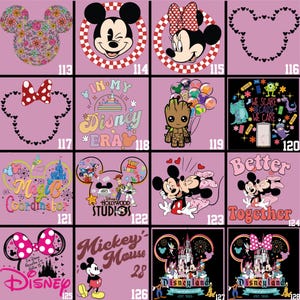 Disney Dtf Transfers Ready To Press, Matching Shirts Iron On, Disney Trip image 9