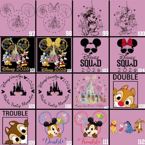 Disney Dtf Transfers Ready To Press, Matching Shirts Iron On, Disney Trip image 8