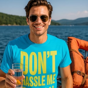 What about BOB Don&#39;t Hassle Me I&#39;m Local scale RECREATION tshirt men&#39;s unisex blue yellow tee shirt t-shirt film funny novelty movie fan NEW