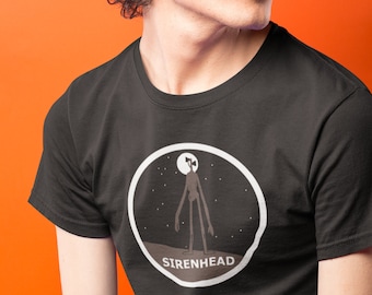 Siren Head tshirt, Sirenhead figure shirt, Siren Head fan, scp gaming present, men's unisex t-shirt horror art gift toy sounds villain Gamer