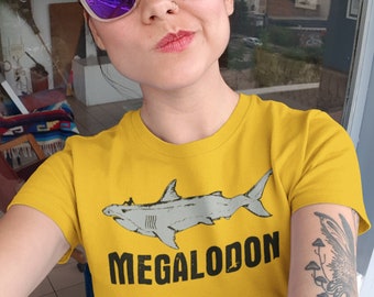 Megalodon Shark womens vacation tshirt, megalodon women's shirt, funny graphic tee, women's funny tshirt, shark shirt, unique shirt