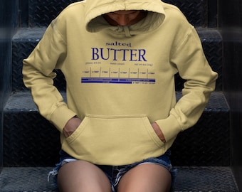 Salted Butter Sweatshirt, Stick Of Butter Sweater, Butter Hoodie, Funny Baker Gift Baking Shirt, Foodie Chef Shirt, Butter Lover Gift, FUNNY