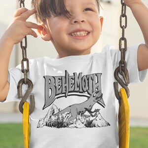 BEHEMOTH shirt, Giant TITAN The Behemoth boys t-shirt, child graphic tee, scp fan, gaming gift toy Gamer tshirt, 096 plush roar kids monster