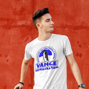 Vance Refrigeration, FUNNY shirt tshirt, Dwight Quote, Bob Vance men's unisex fan Schrute Farms Scranton logo brand screenprint art novelty image 2