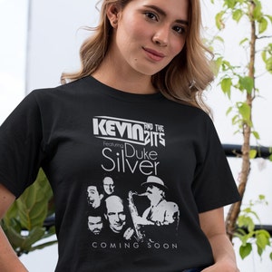 Kevin and the Zits with Duke Silver shirt, parks and rec, the office, music, band, pop culture, crossover, poster, jazz, ron swanson, andy