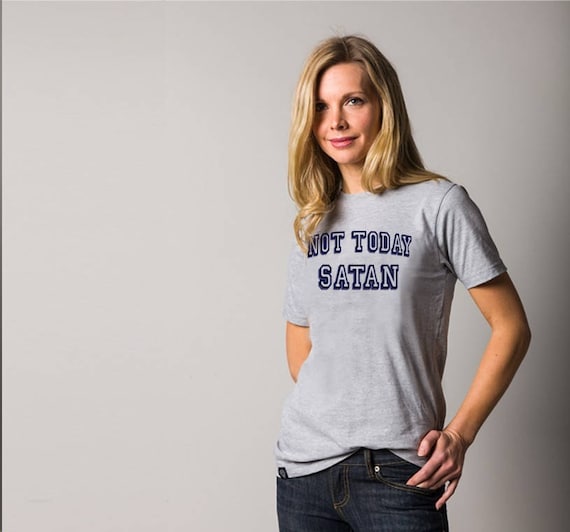 Not Today Satan T-Shirt Funny Saying Christian Love Tshirt Not Today Satan T-Shirt Funny Saying Christian Love Tshirt