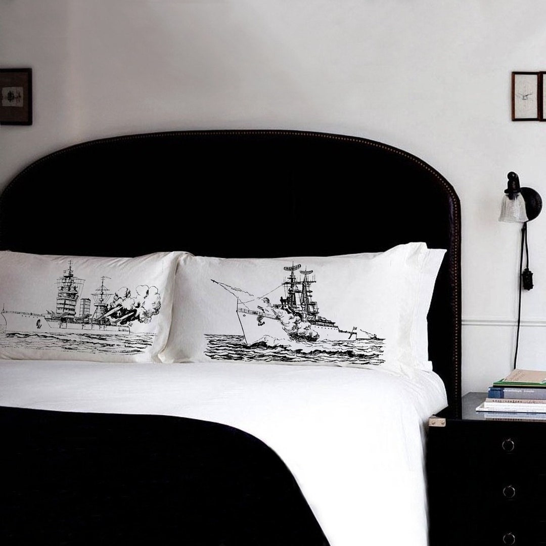 Naval Battle Pillow Case Battleships Pillowfight Pillowcases Navy