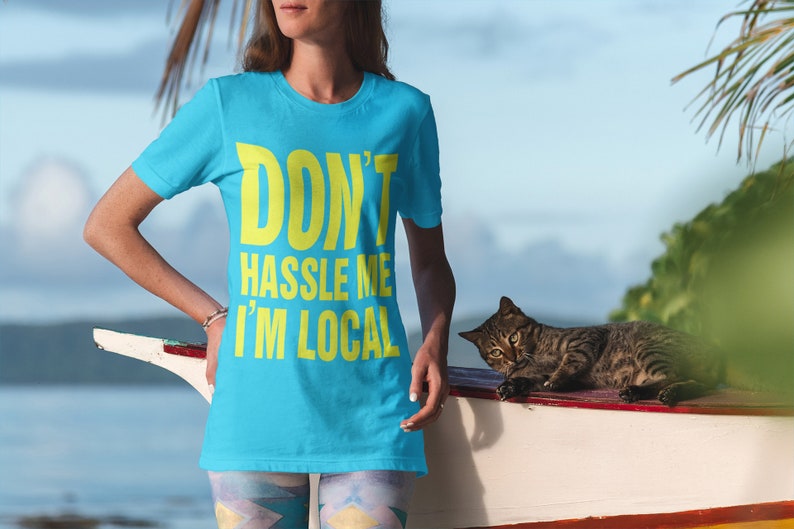 What about BOB Don't Hassle Me I'm Local scale RECREATION tshirt men's unisex blue yellow tee shirt t-shirt film funny novelty movie fan NEW image 8