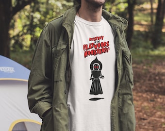 Mystery of the Flatwoods Monster Shirt, tshirt, Vintage film poster monster shirts, retro 60s t-shirt, 1960s monster movies, cryptid, alien