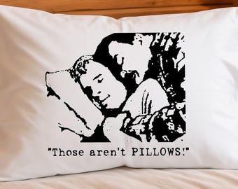 Movie Quote Pillow Cover Set Those Aren't Pillows Hilarious Queen Size Cotton Pillow Covers 1980s 80s Movie Decor planes trains automobiles
