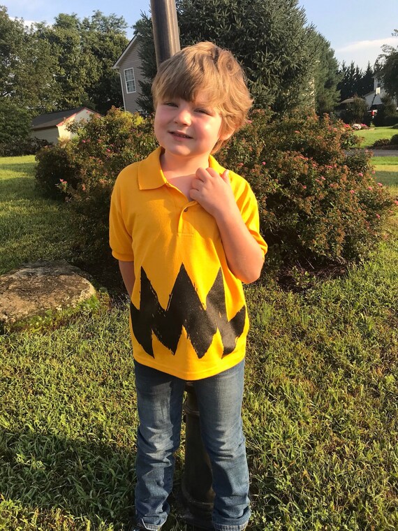 Retro New Charlie Halloween Costume Zig Zag Kids Boys Girls Etsy