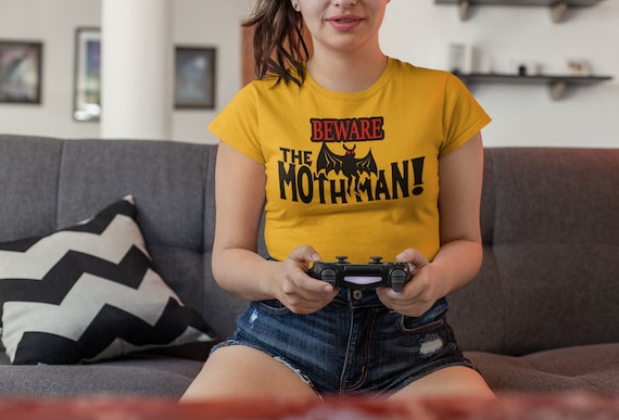 Mothman Shirt, Moth man tshirt, West Virginia, Vintage film poster, monster shirts, retro 60s t-shirt, 1960s, monster movies, ladies women's
