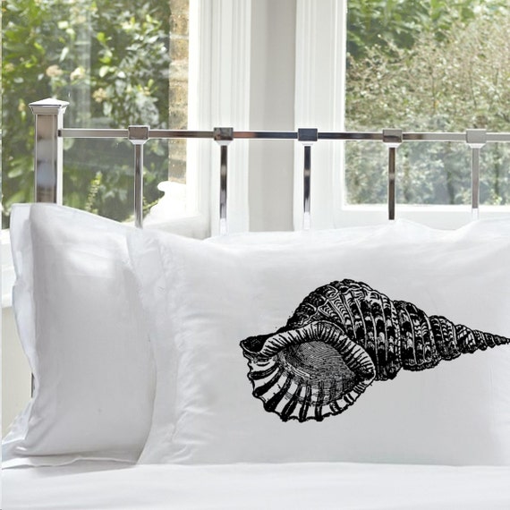 Funda de almohada nautica de algodon con forma de caracol funda de almohada costera decoracion nautica ropa de cama de playa idea de regalo para casa de playa navidad Etsy Mexico