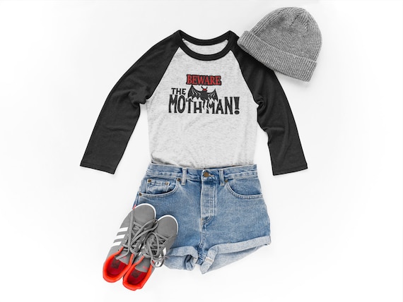 Mothman Shirt, Moth man tshirt, Point Pleasant Tee, Cool Vintage Cryptid Mythical legend Gift, monster shirt, women's, retro film ladies NEW